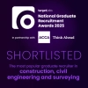 Shortlisted - The most popular graduate recruiter in construction, civil engineering and surveying award 2025, sponsored by targetjobs